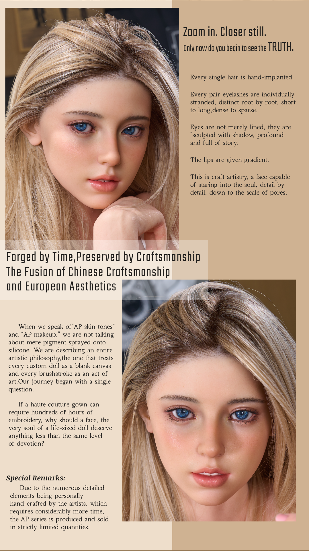 Bambola del sesso Mona Modello 20R Deluxe (Gynoid Doll 163 cm Coppa E in silicone)