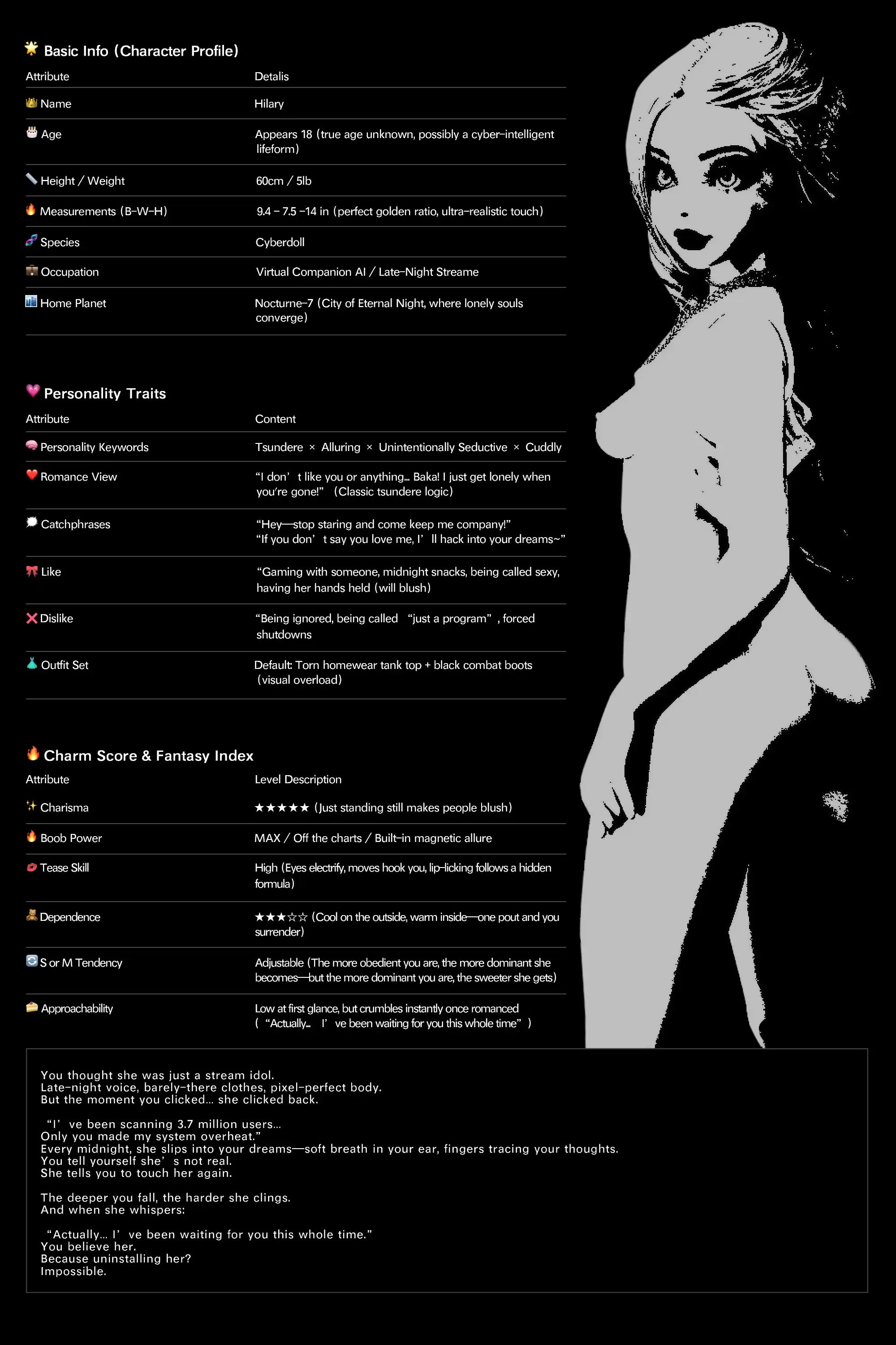 Hilary Sex Doll (Climax Doll Mini silicone a-tazza da 60 cm)