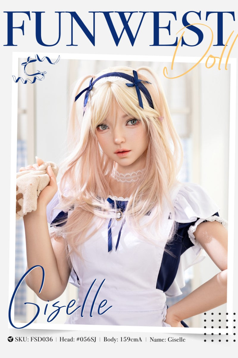 Giselle bambola del sesso (FunWest Doll 159 cm Coppa A #056SJ Silicone)