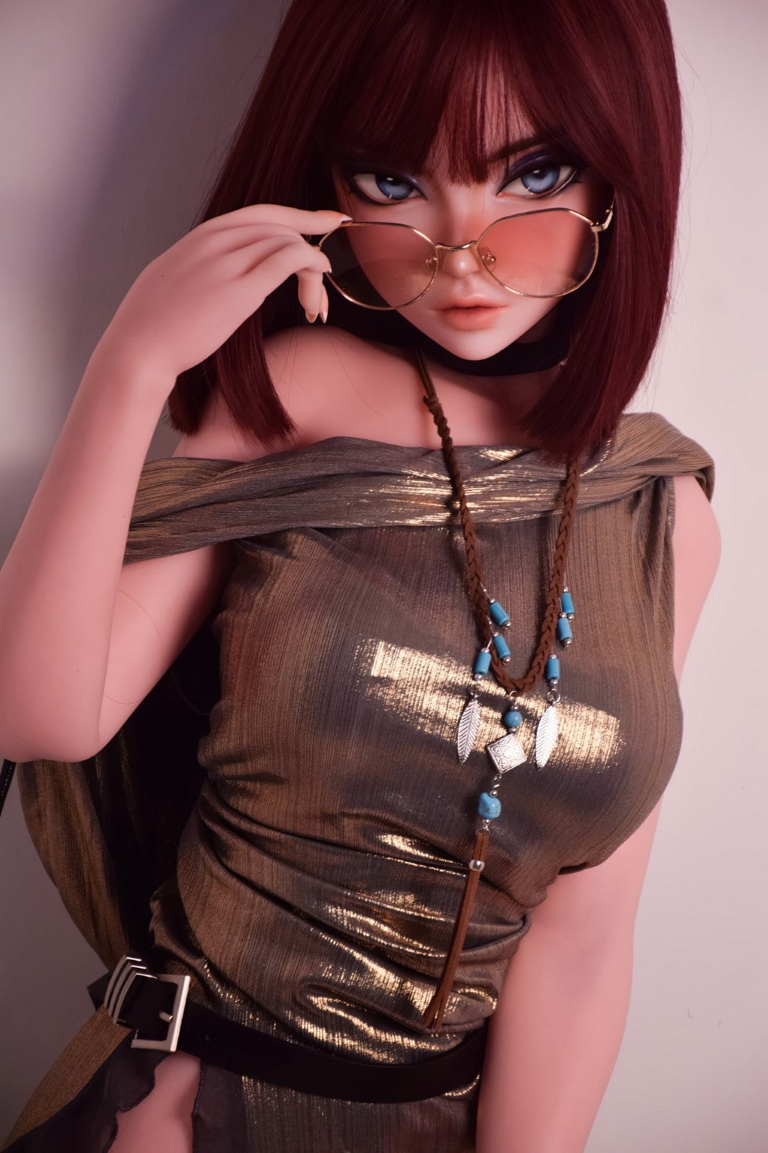 Camille Baker bambola del sesso (Elsa Babe 148 cm DHR011 Silicone)