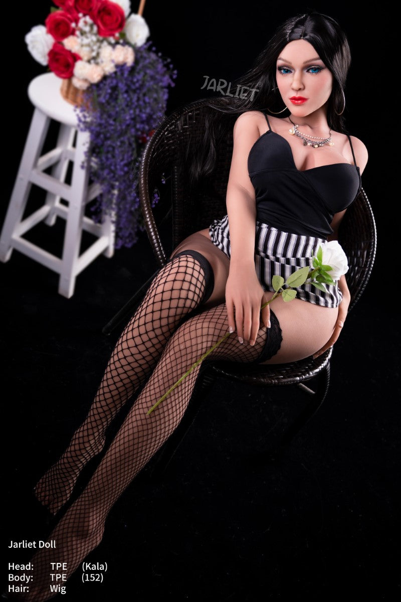 Bambola del sesso calvo (Jarliet TPE Coppa C da 152 cm)
