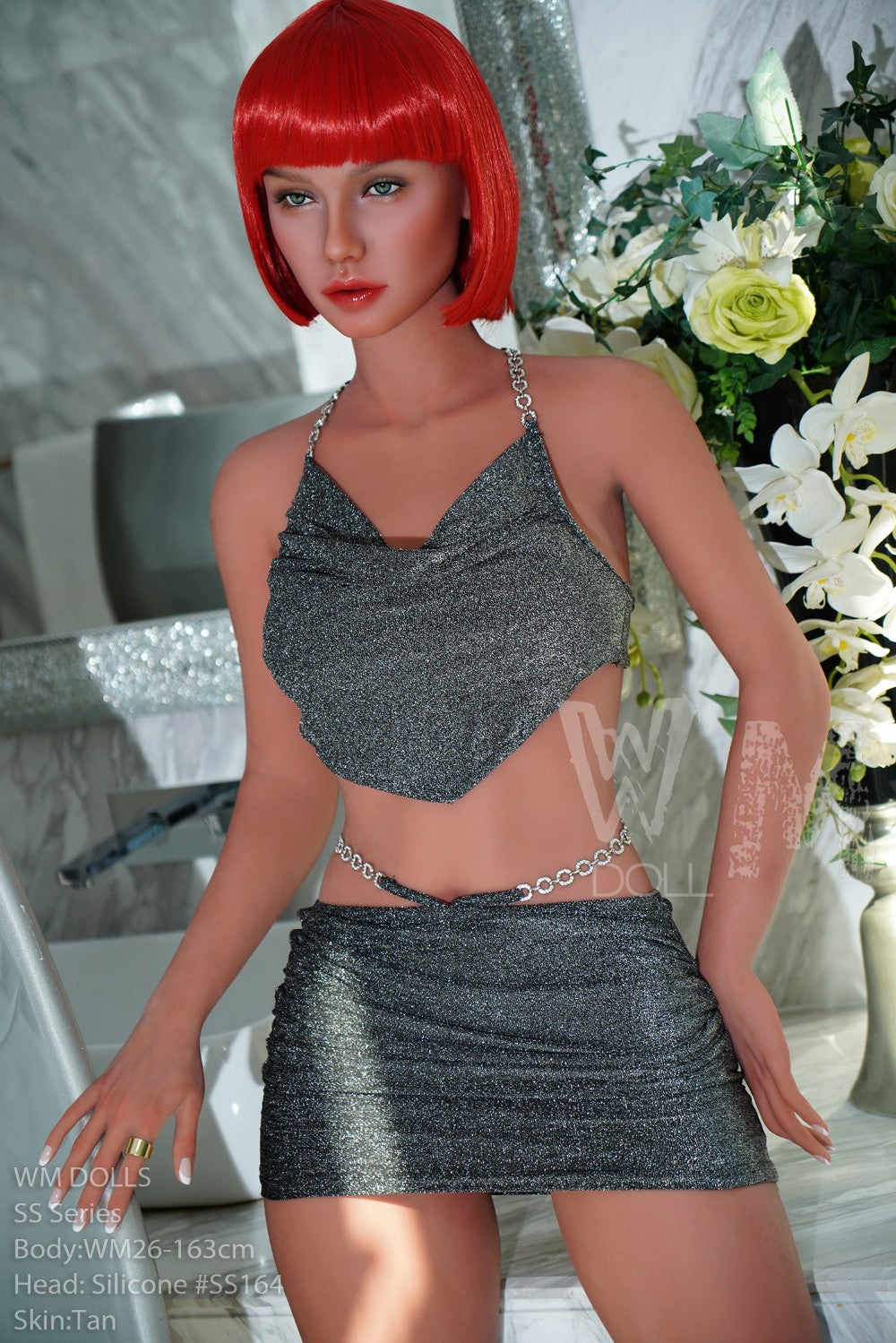 Tess bambola del sesso (WM-Doll 163 cm Coppa D #SS164 TPE+silicone)