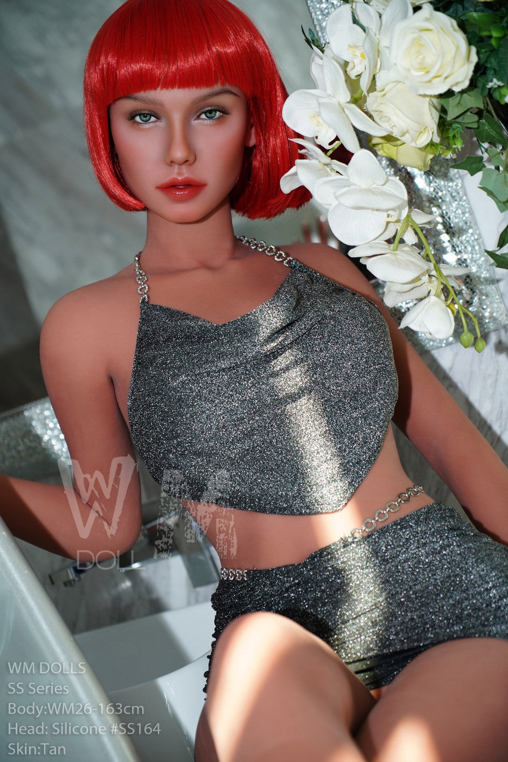 Tess bambola del sesso (WM-Doll 163 cm Coppa D #SS164 TPE+silicone)