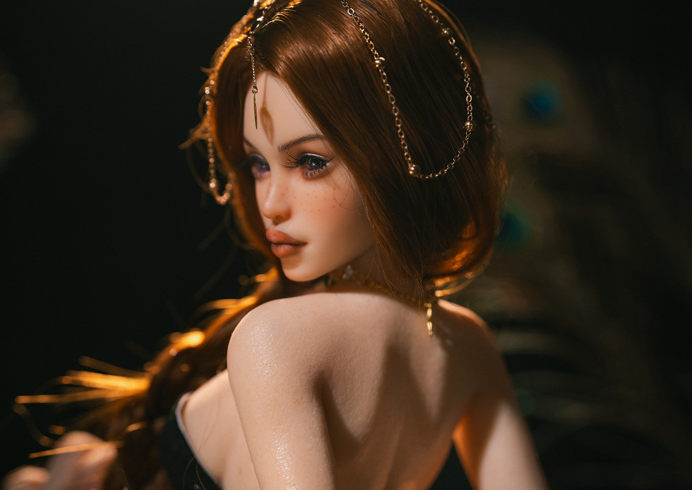 Amina bambola del sesso (Rosretty Doll 60 cm Coppa D SM1 Silicone)