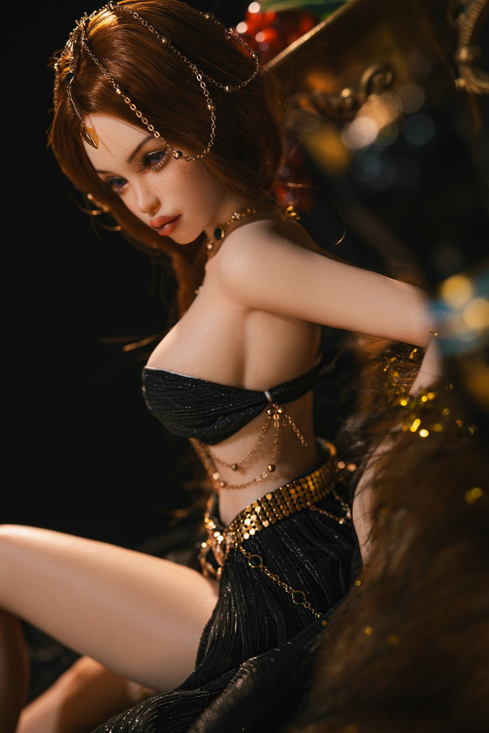 Amina bambola del sesso (Rosretty Doll 60 cm Coppa D SM1 Silicone)