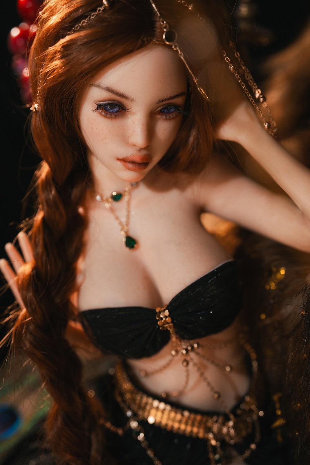 Amina bambola del sesso (Rosretty Doll 60 cm Coppa D SM1 Silicone)