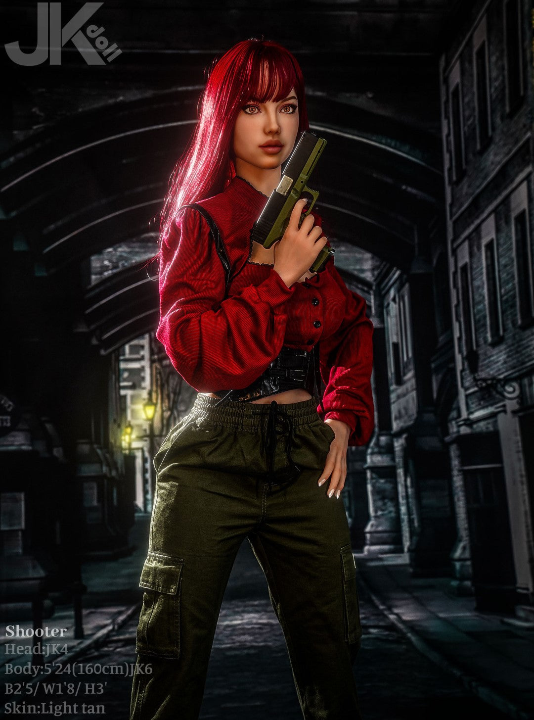 Bambola del sesso del tiratore (JK-Doll 160 cm Coppa D JK4 TPE)