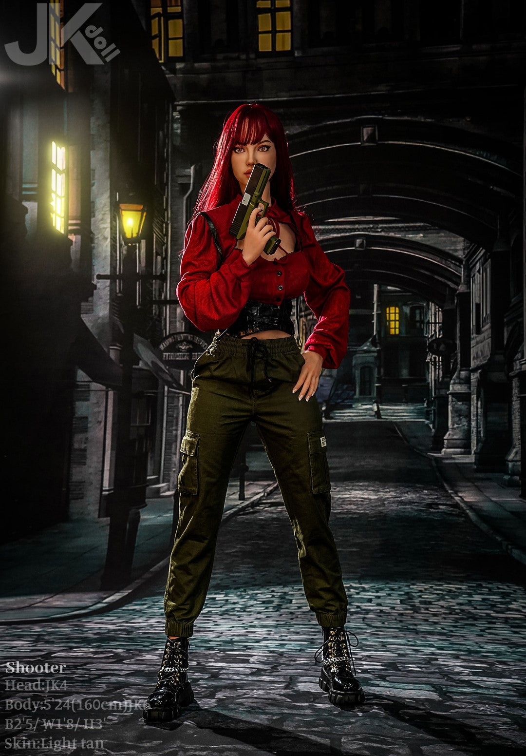 Bambola del sesso del tiratore (JK-Doll 160 cm Coppa D JK4 TPE)