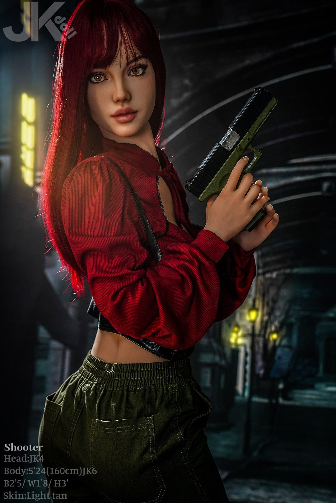 Bambola del sesso del tiratore (JK-Doll 160 cm Coppa D JK4 TPE)