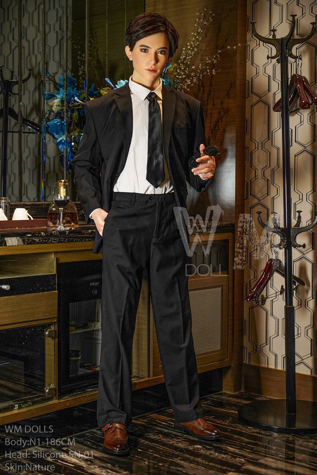 Kenji bambola del sesso maschile (WM-Doll 186 cm #N1 Silicone)