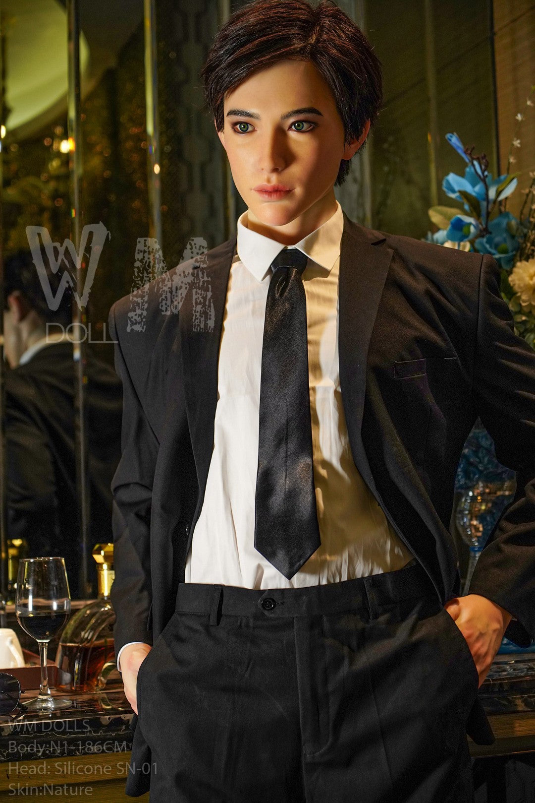 Kenji bambola del sesso maschile (WM-Doll 186 cm #N1 Silicone)