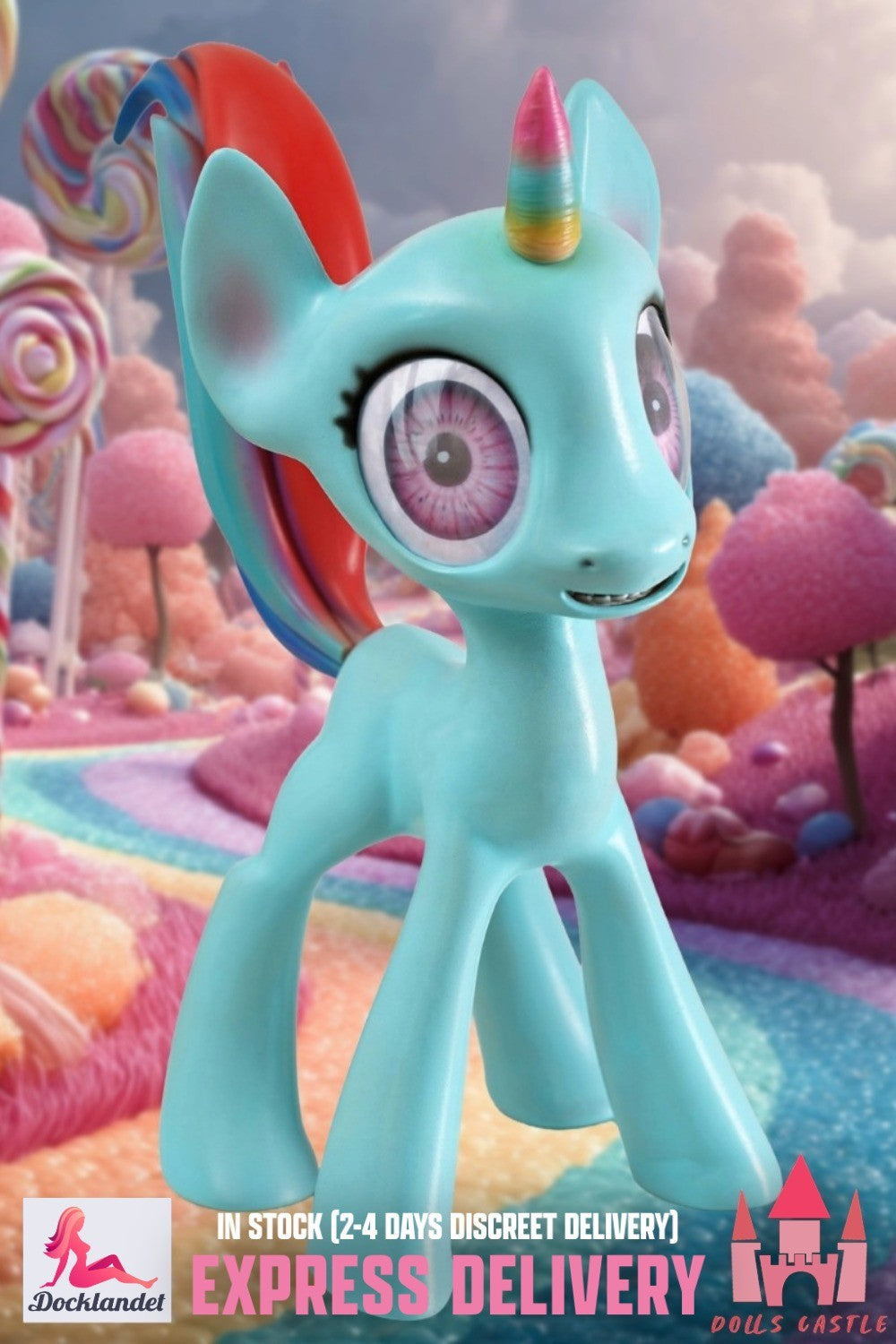 Pony bambola del sesso (Dolls Castle 46 cm Silicone) EXPRESS
