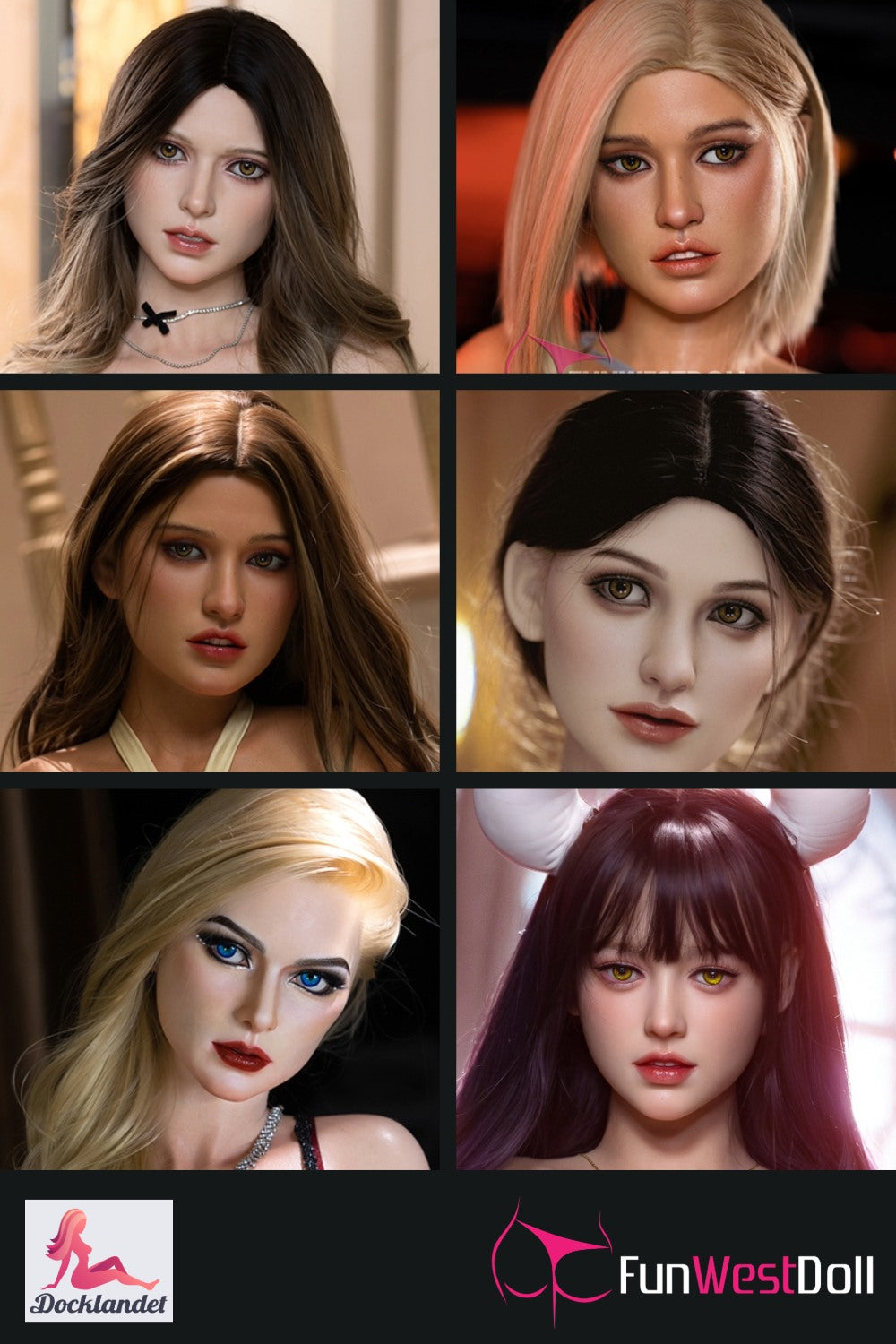 Testa extra (FunWest Doll Silicone originale)