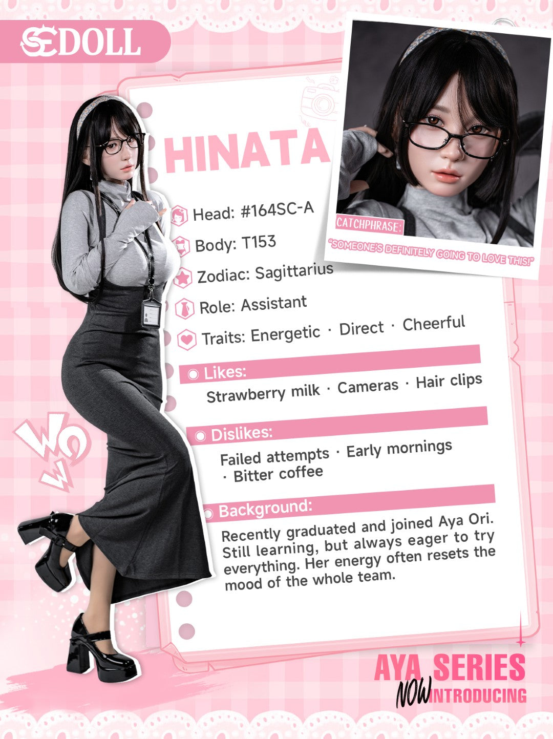 Hinata.Una bambola del sesso (SEDoll Coppa A da 153 cm n. 164SC RST silicone)