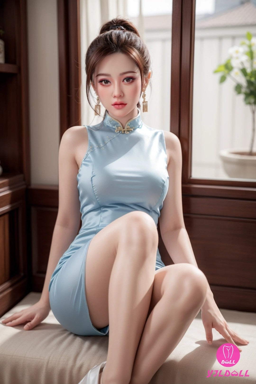 Serenità bambola sessuale (YJL Doll 168 cm D-CUP #413 Silicone)