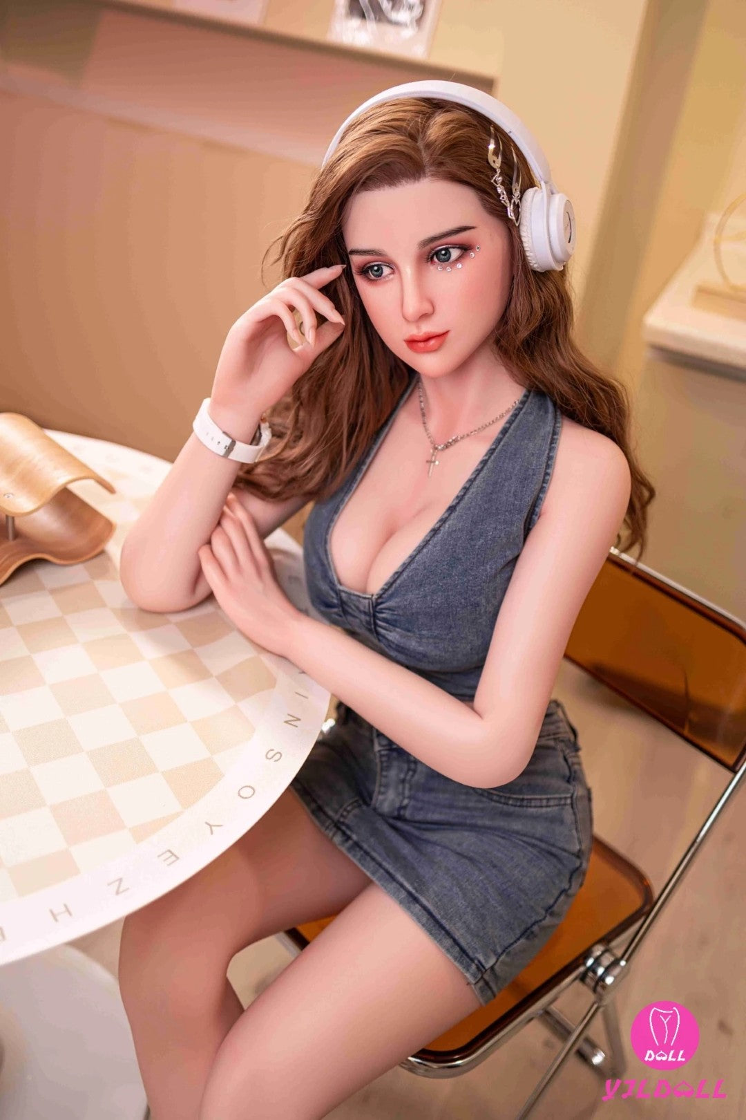 Ginna bambola del sesso (YJL Doll Coppa E da 168 cm n. 352 in silicone)