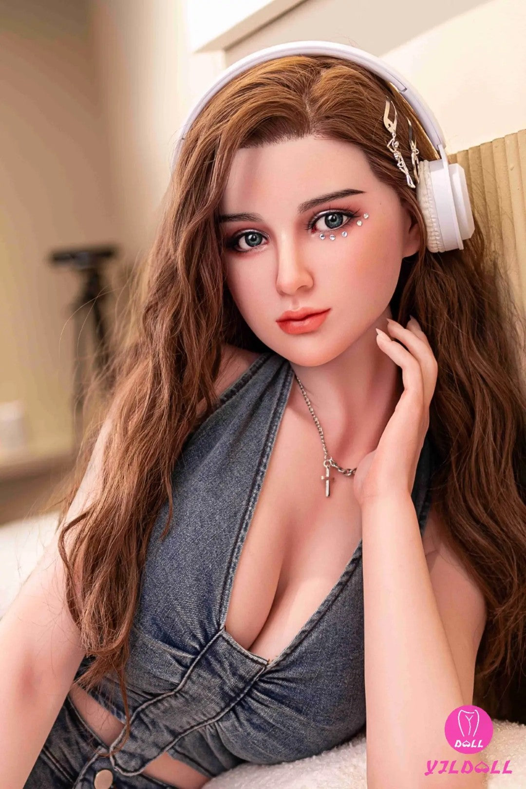 Ginna bambola del sesso (YJL Doll Coppa E da 168 cm n. 352 in silicone)