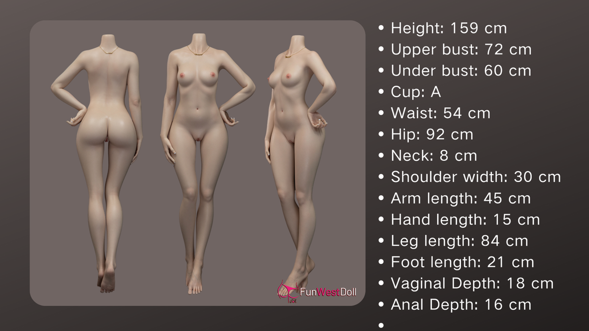 Amy bambola del sesso (FunWest Doll 159 cm Coppa A #041S Silicone)
