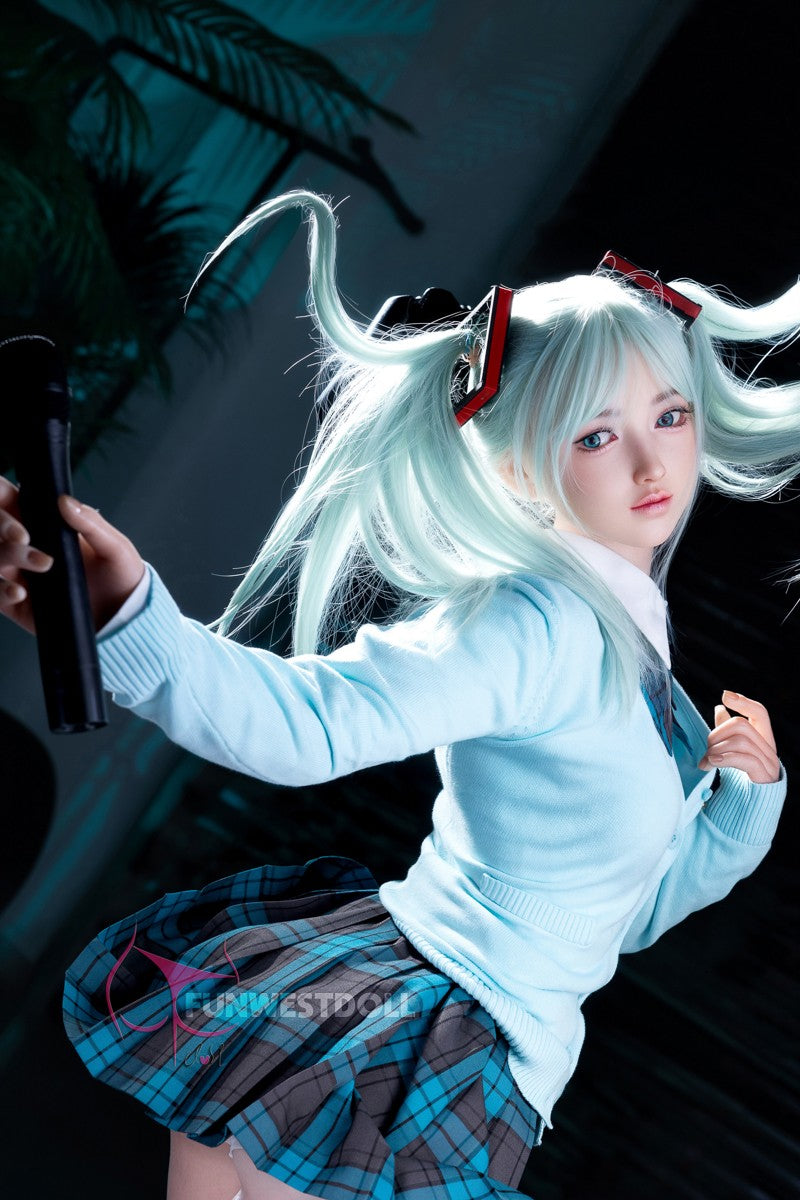 Hatsune Miko bambola del sesso (FunWest Doll 159 cm Coppa A #041S Silicone)