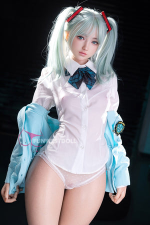 Hatsune Miko Sex Doll (FunWest Doll 159 cm A-CUP #041s Silicone)