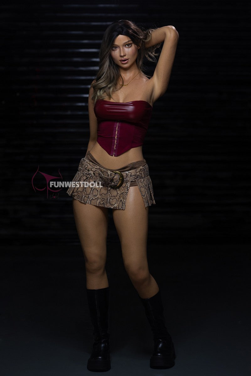 Rosa bambola del sesso (FunWest Doll 168 cm D-CUP #043SJ RST Silicone)