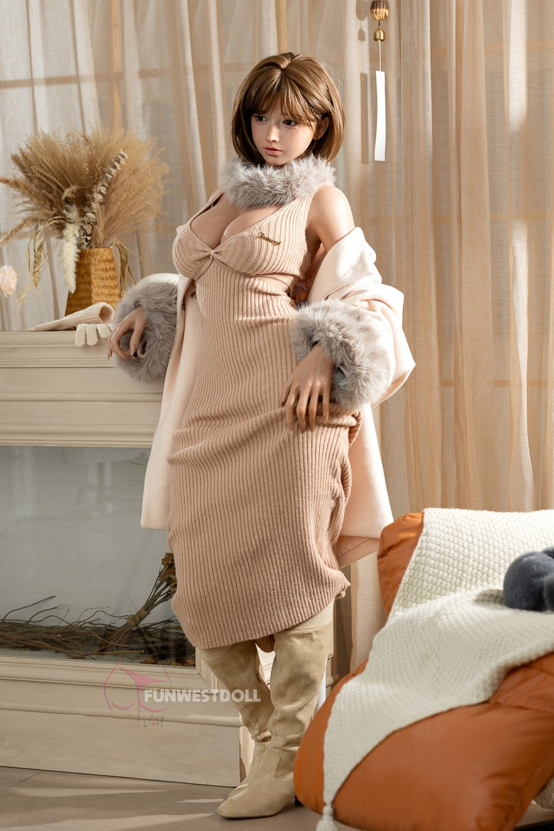 Amy bambola del sesso (FunWest Doll Coppa G da 157 cm n. 041SJ RST silicone)