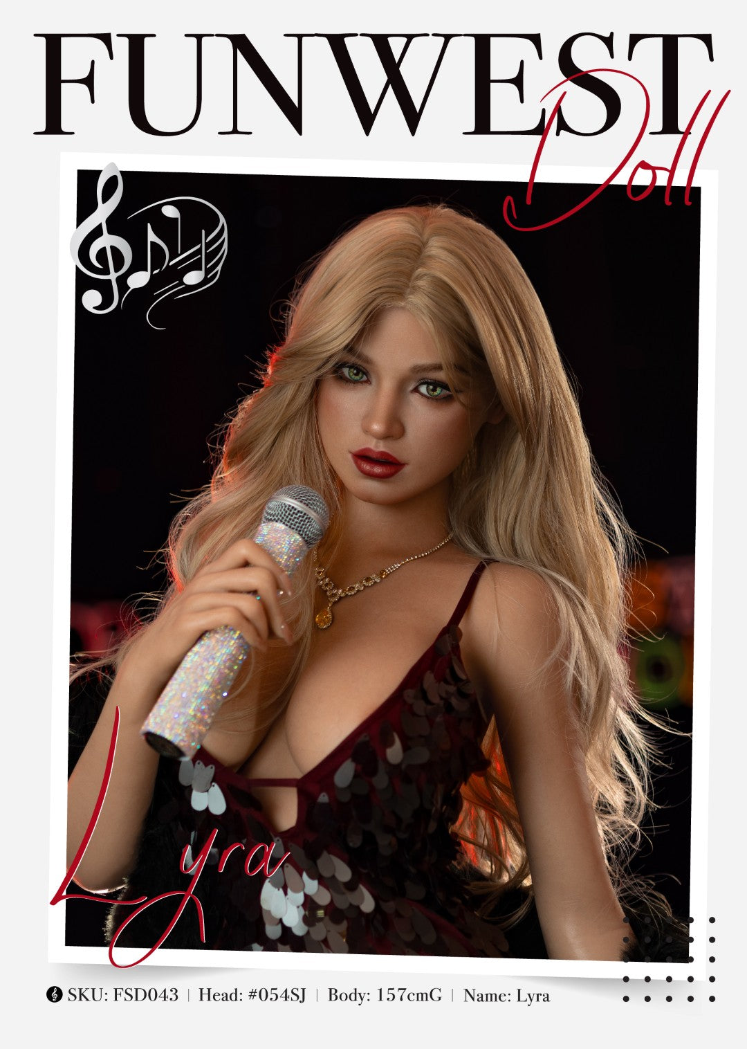 Lyra Sex doll (FunWest Doll 157cm G-cup #054SJ RST silicone)