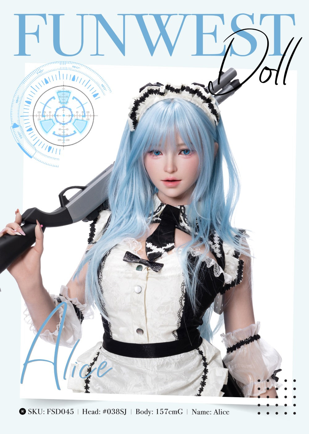 Alice Sexdocka (FunWest Doll 157cm G-Kupa #038S Silikon) EXPRESS