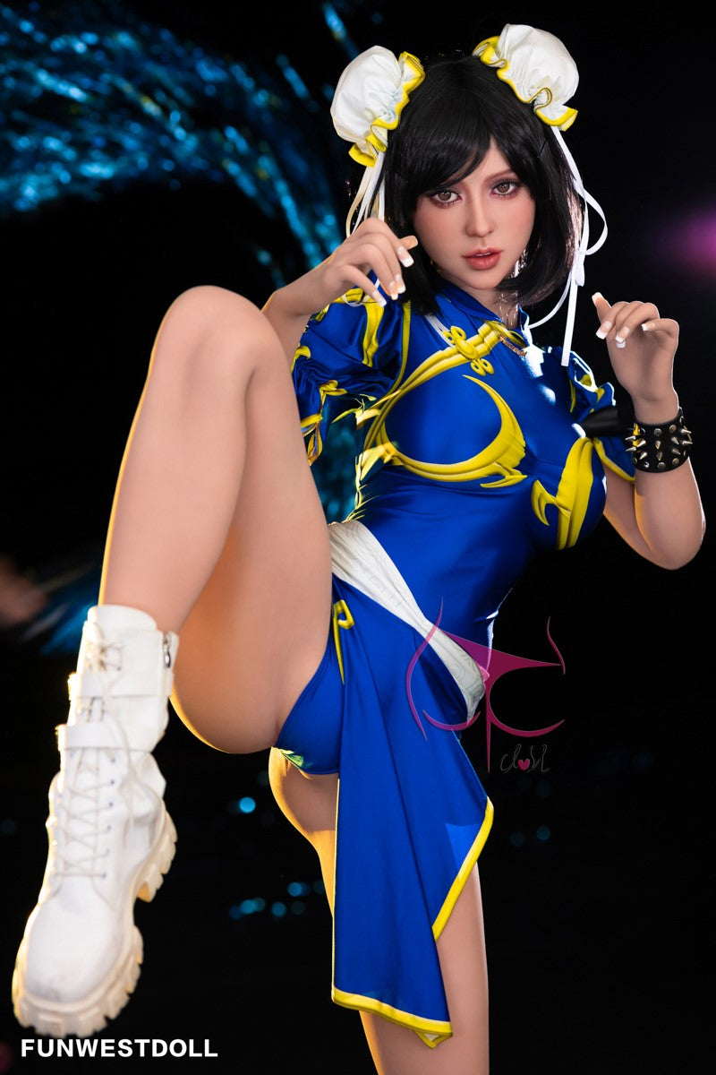 Chun Li bambola del sesso (FunWest Doll Coppa F da 155 cm n. 032 TPE)