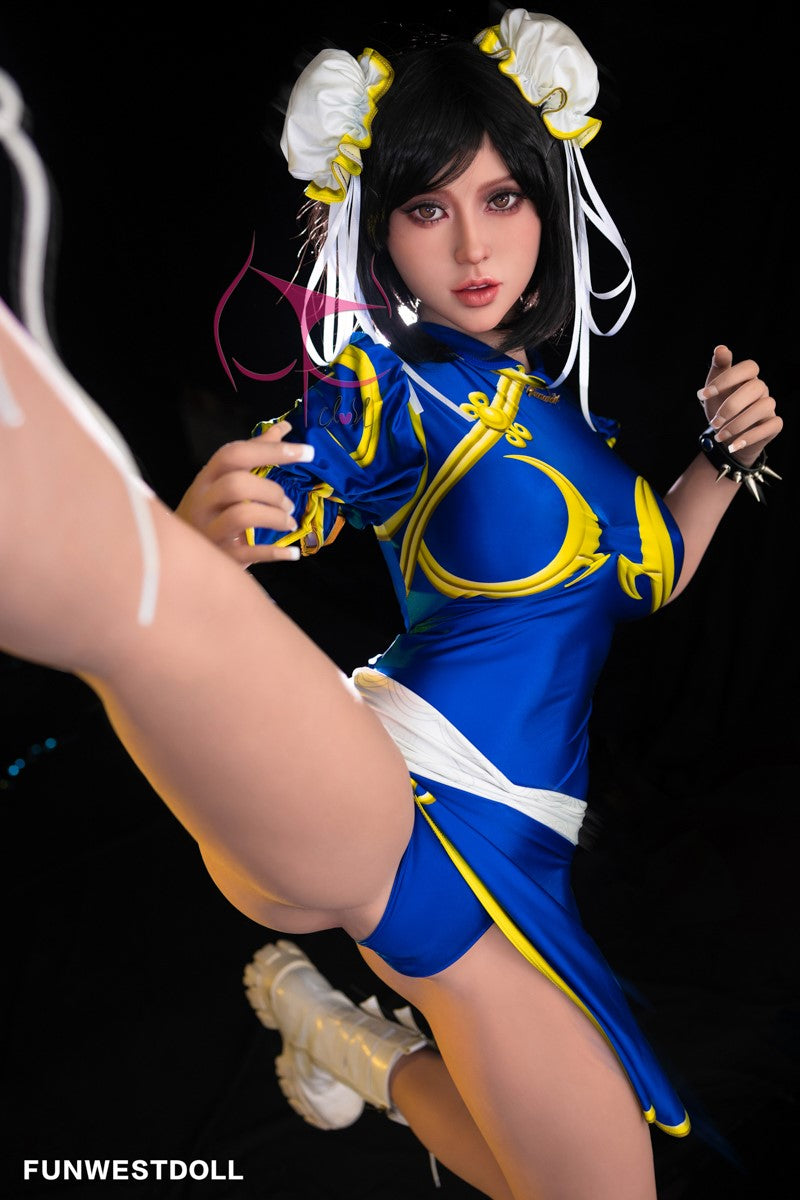 Chun Li bambola del sesso (FunWest Doll Coppa F da 155 cm n. 032 TPE)