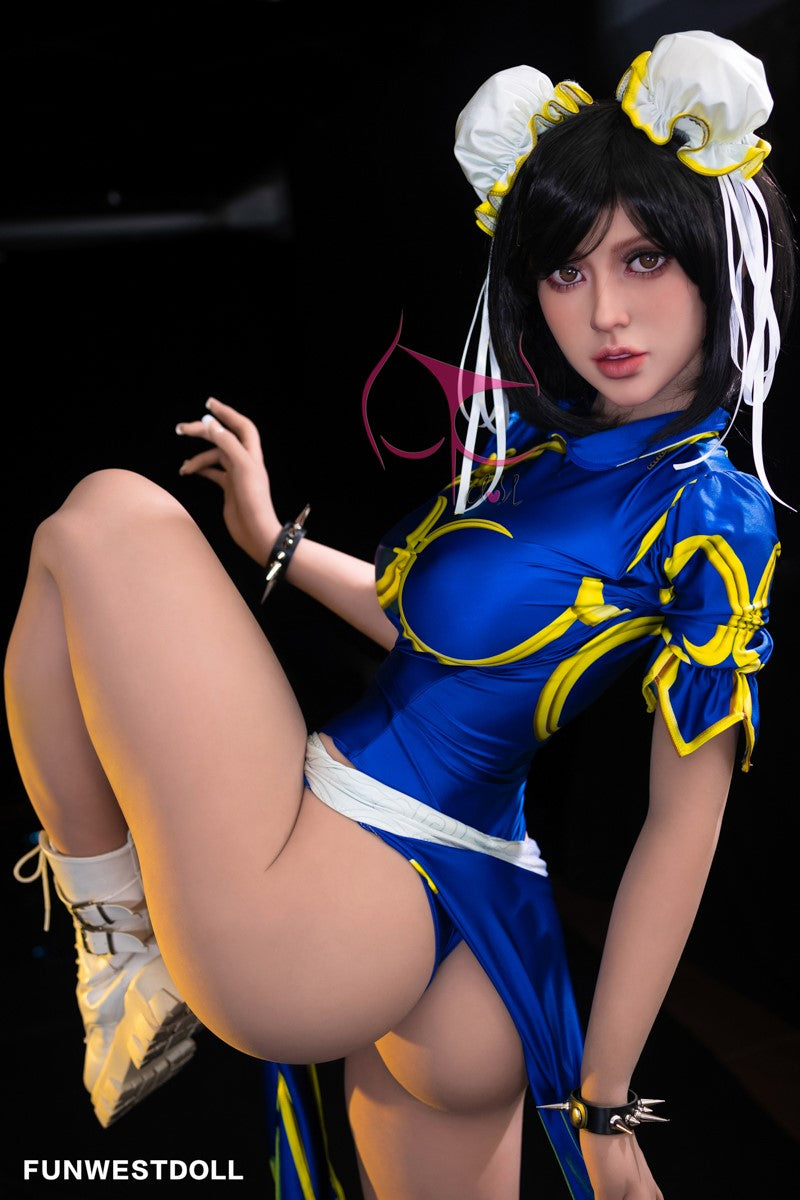 Chun Li bambola del sesso (FunWest Doll Coppa F da 155 cm n. 032 TPE)