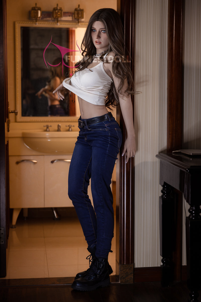 Bambola del sesso del gelsomino (FunWest Doll 159 cm Coppa A #027 TPE)