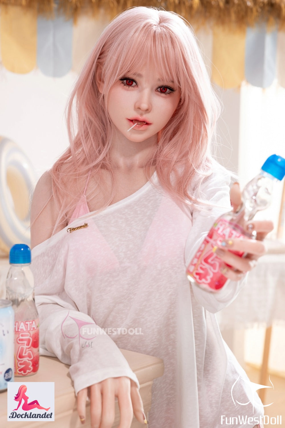 Lucy bambola del sesso (FunWest Doll Coppa A da 159 cm n. 032SJ RST silicone)