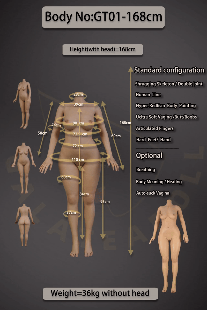 Ella bambola del sesso (Galatea Doll 168 cm Coppa C #047 Silicone)