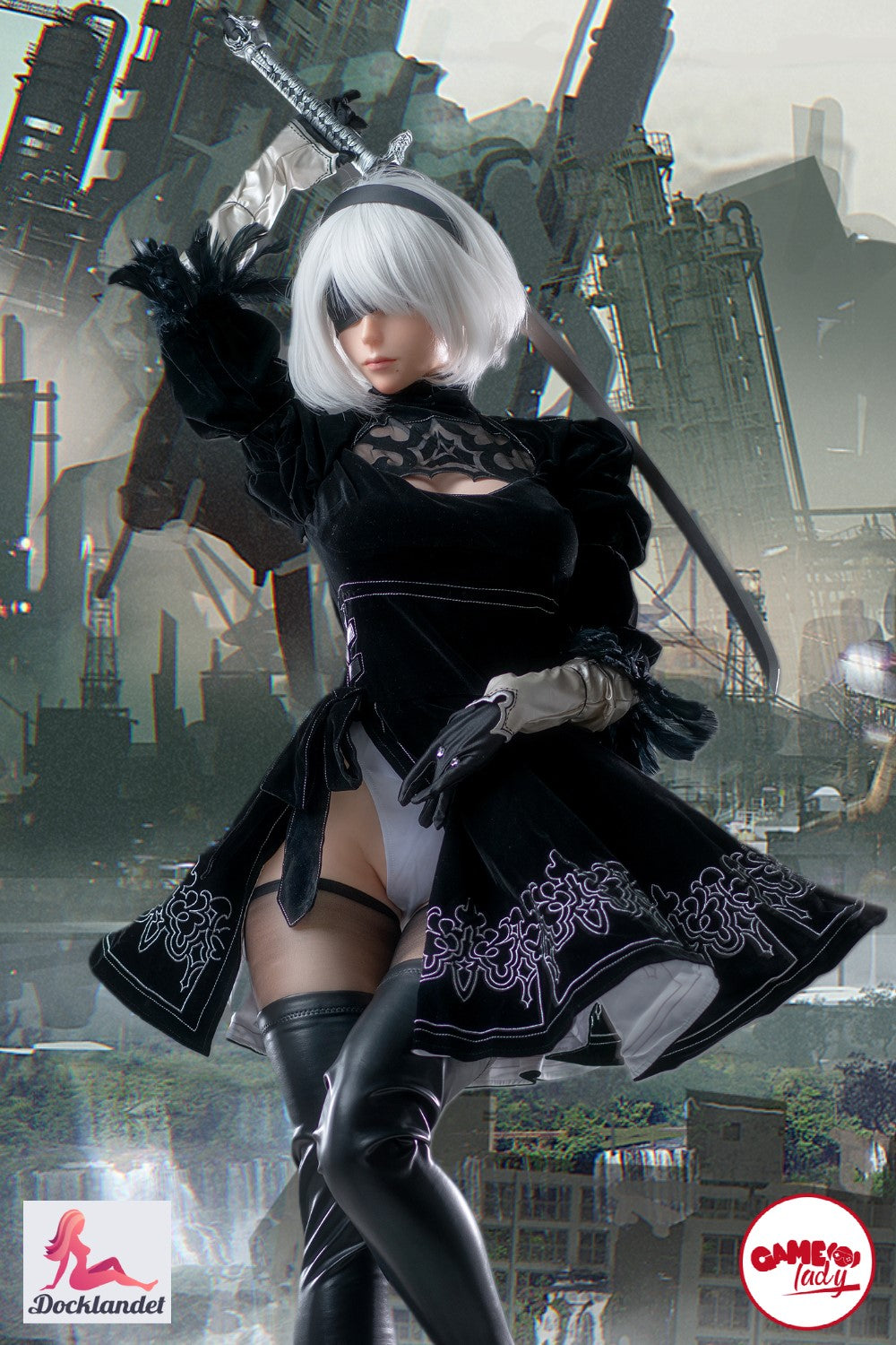 Yorha 2B Sex Doll (Game Lady 171 cm E-Cup No.18 Silicone)