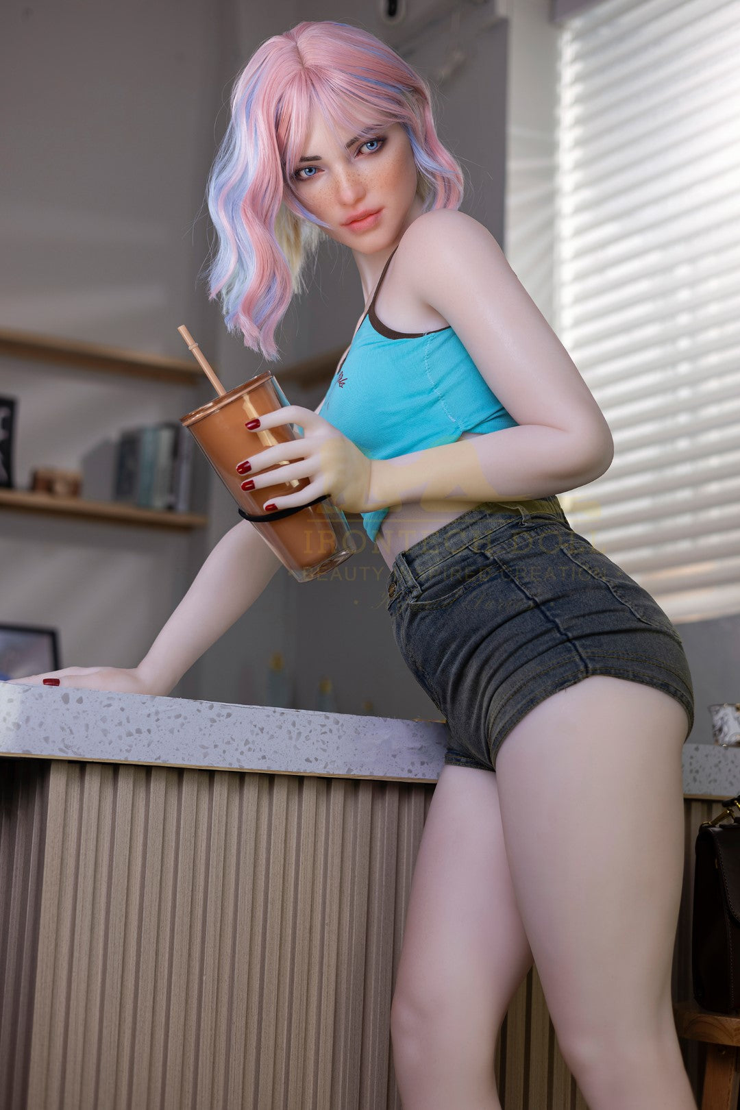 Heidi bambola del sesso (Irontech Doll 162 cm Coppa A S46 TPE+silicone)