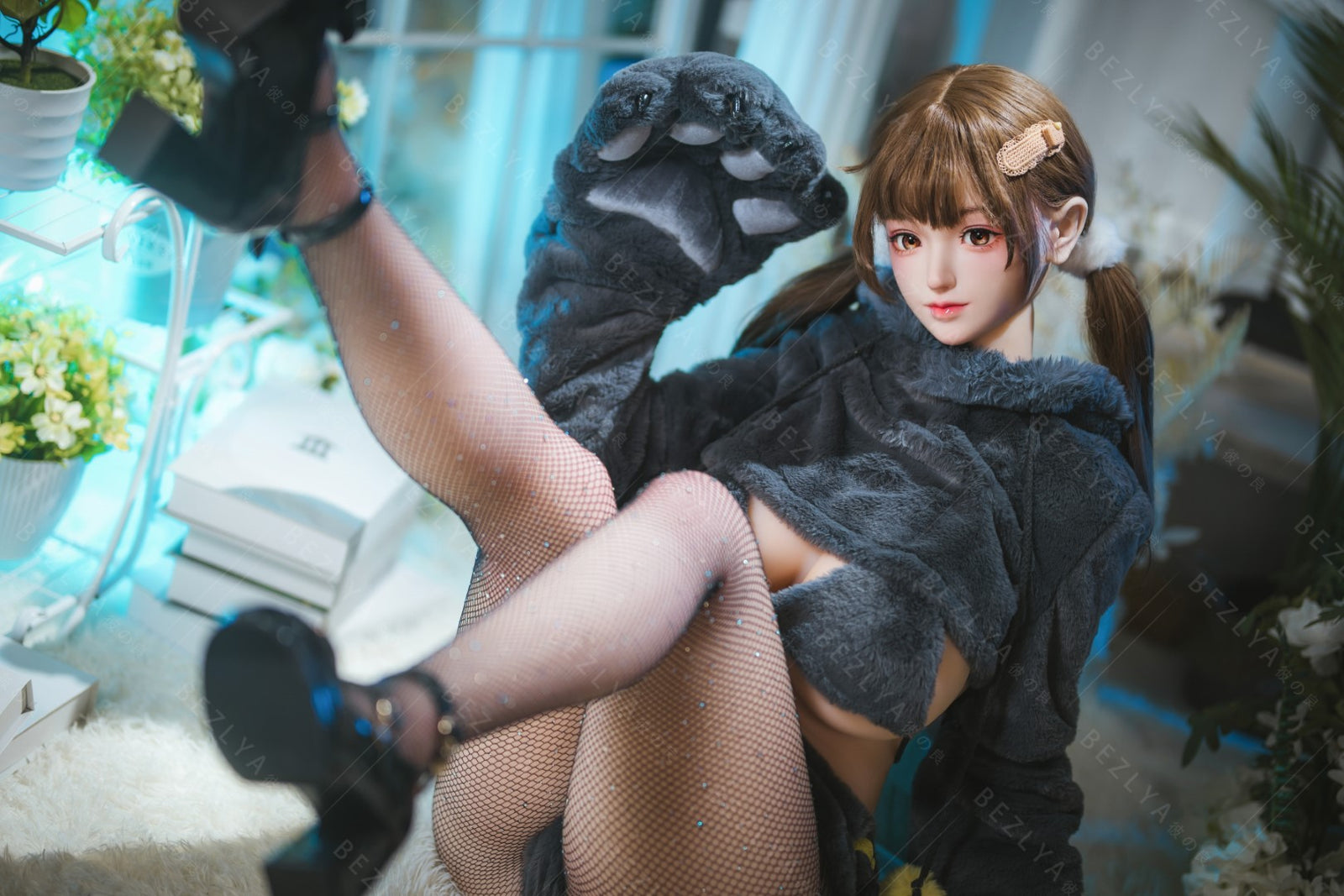 Paeonia bambola del sesso (Bezlya Doll Coppa F da 155 cm 2.0 TPE+silicone)