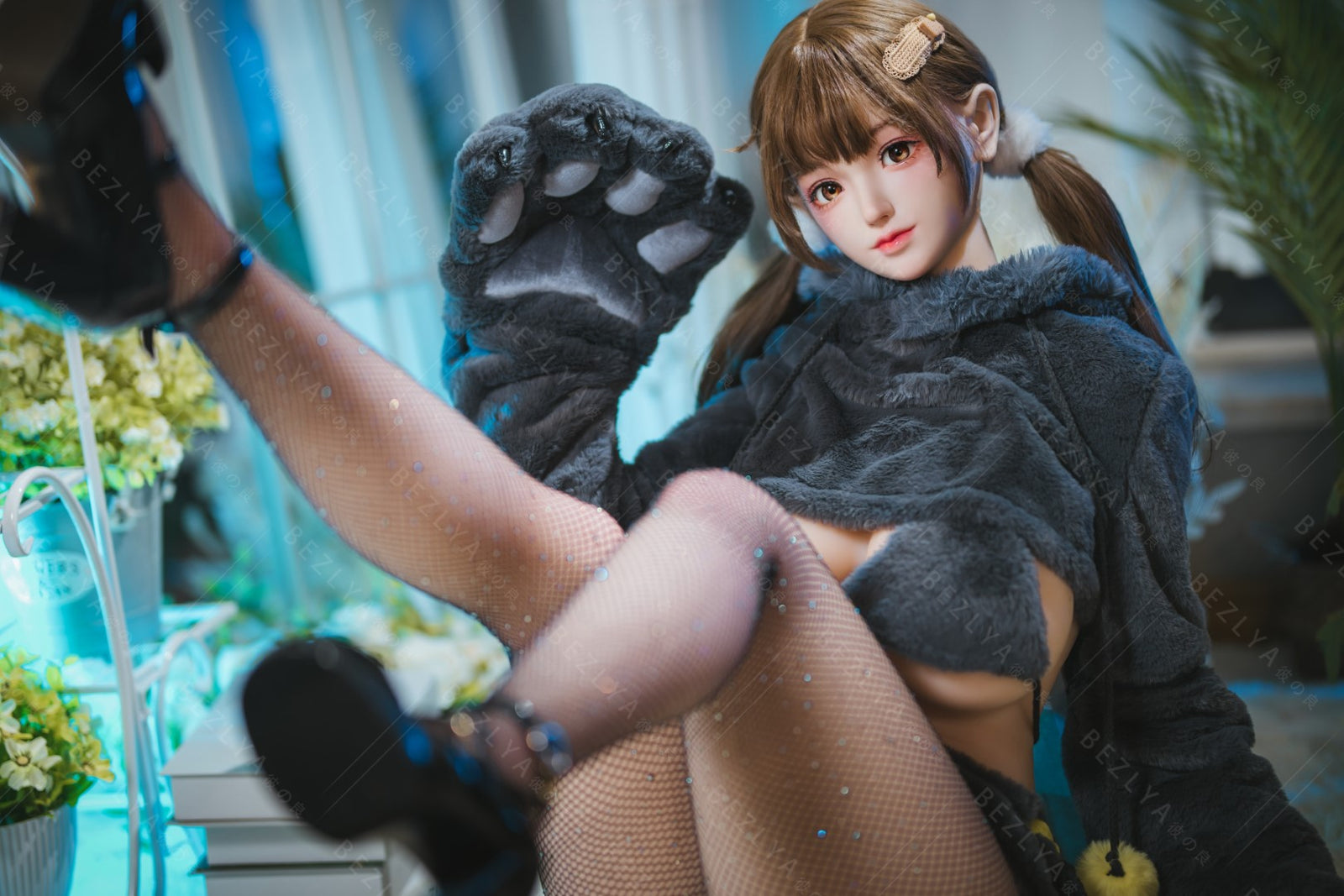 Paeonia bambola del sesso (Bezlya Doll Coppa F da 155 cm 2.0 TPE+silicone)