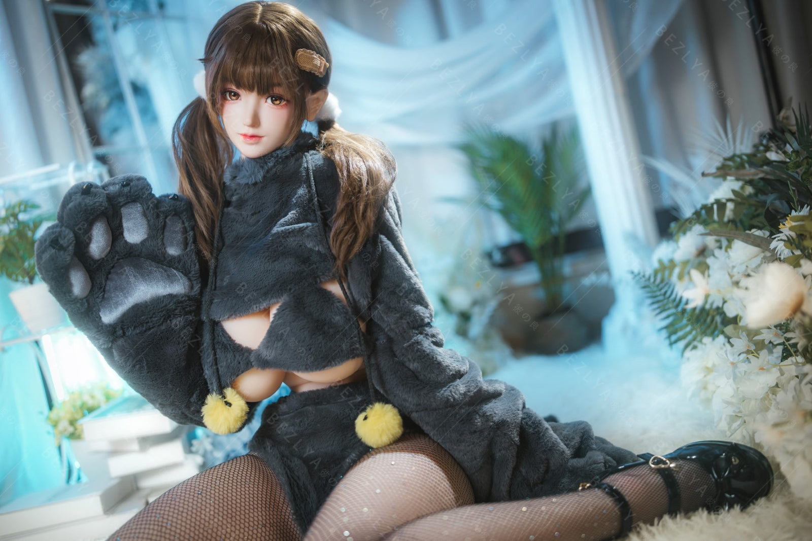 Paeonia bambola del sesso (Bezlya Doll Coppa F da 155 cm 2.0 TPE+silicone)