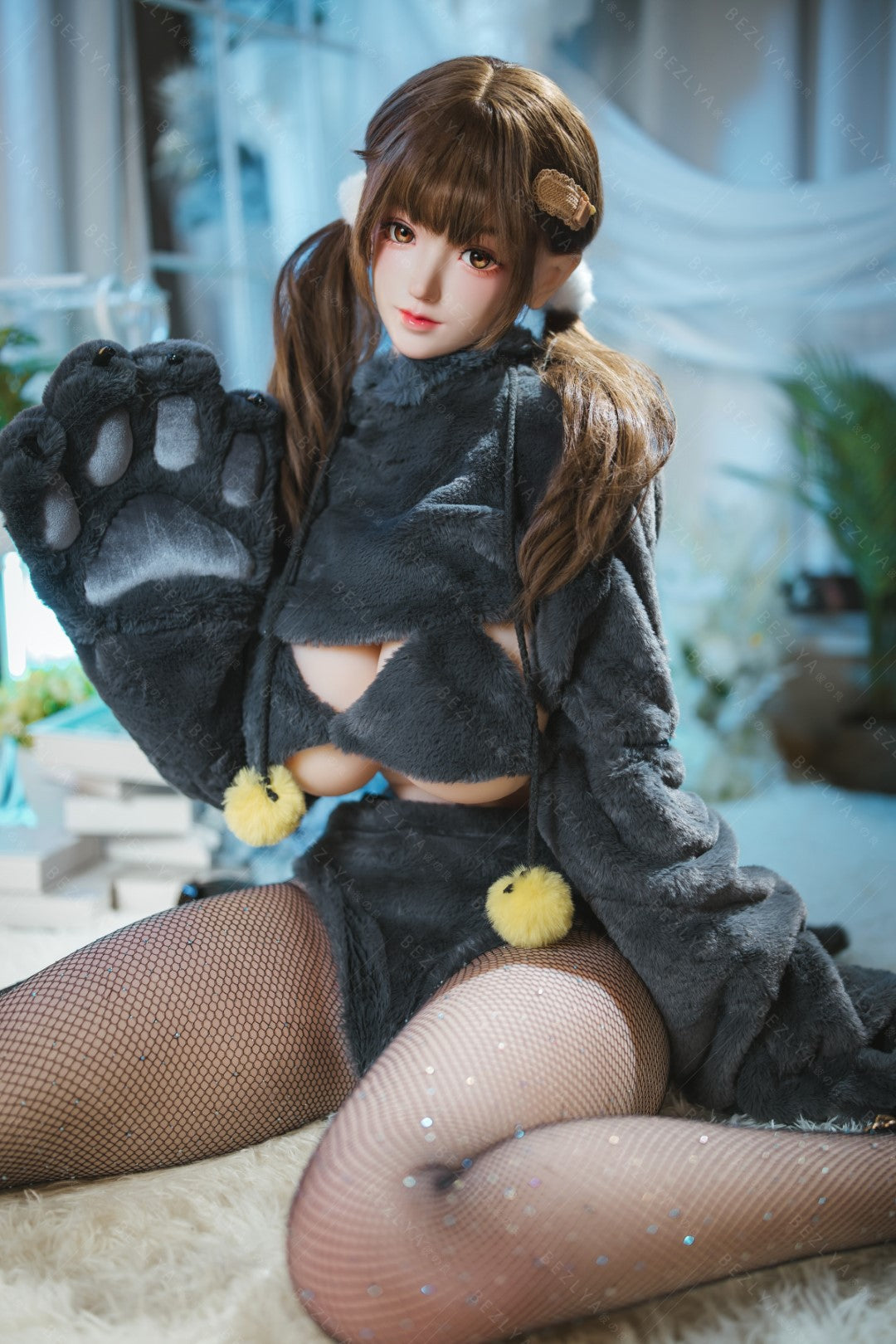 Paeonia bambola del sesso (Bezlya Doll Coppa F da 155 cm 2.0 TPE+silicone)