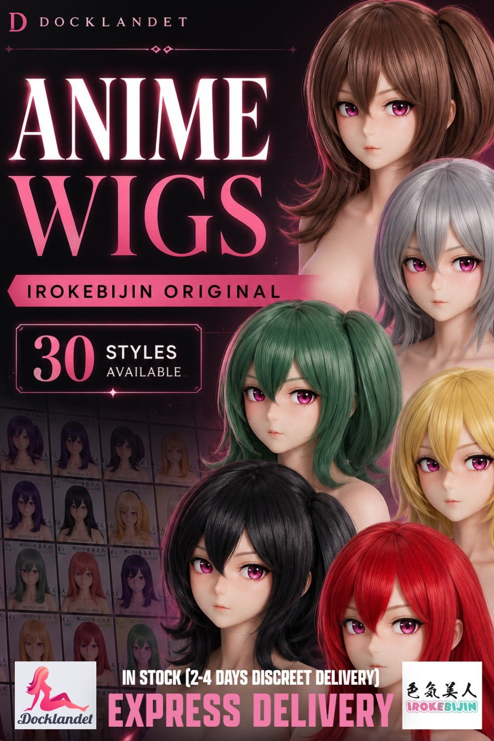 Parrucca dell'anime (Irokebijin originale) EXPRESS