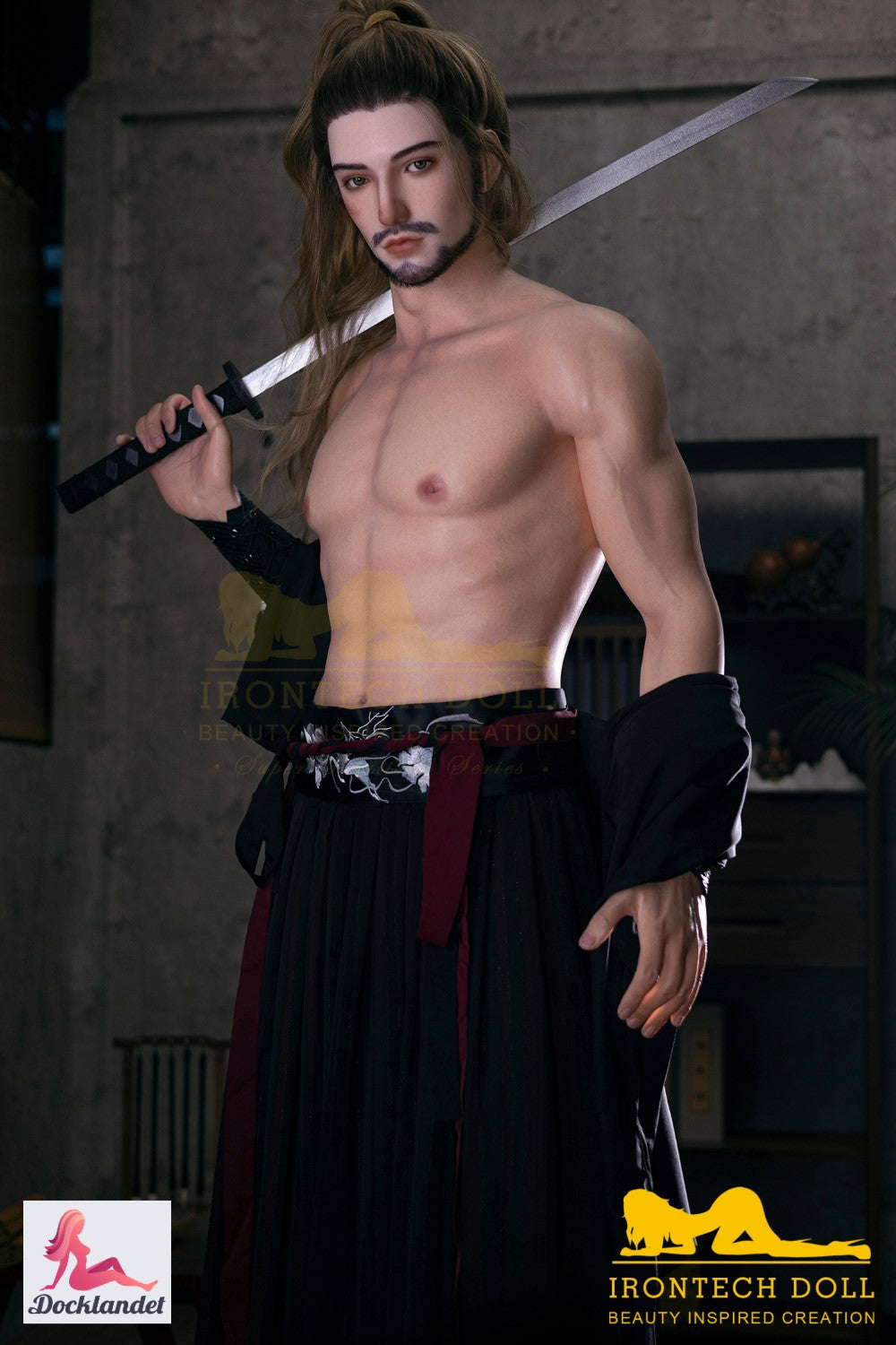 John bambola del sesso maschile (Irontech Doll 176 cm M10 Silicone)