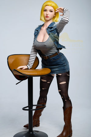 Joline Android 18 Sex Doll (Irontech Doll 159 cm G-CUP S41 Silicone)