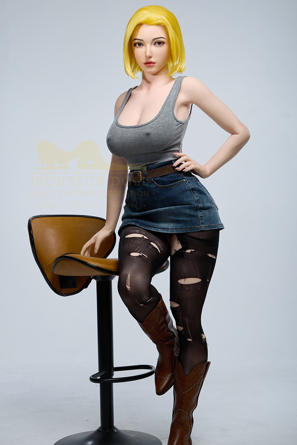 Joline Android 18 Sex Doll (Irontech Doll 159 cm G-CUP S41 Silicone)