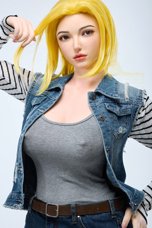 Joline Android 18 Sex Doll (Irontech Doll 159 cm G-CUP S41 Silicone)