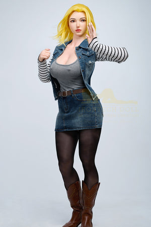 Joline Android 18 Sex Doll (Irontech Doll 159 cm G-CUP S41 Silicone)