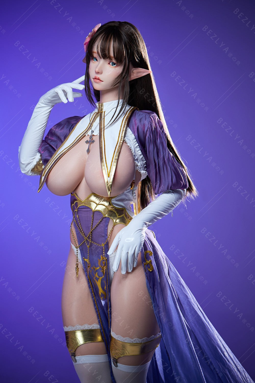 Zelda bambola del sesso (Bezlya Doll Coppa F da 157 cm (2,2 CF in silicone)