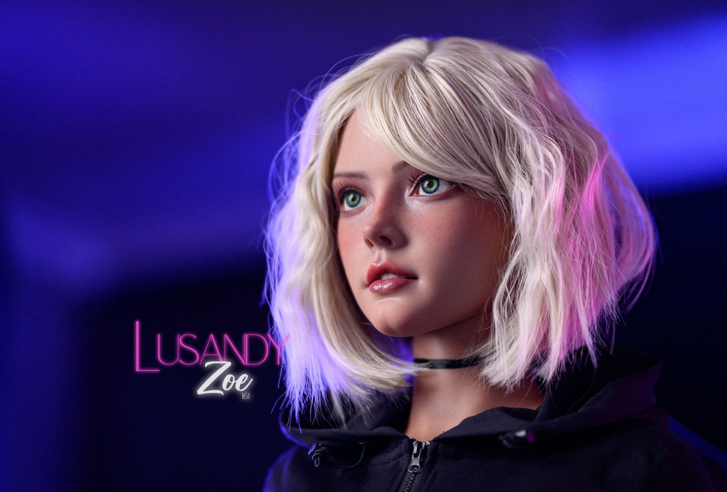 Zoe bambola del sesso (Lusandy Doll 161 cm Coppa D in silicone)