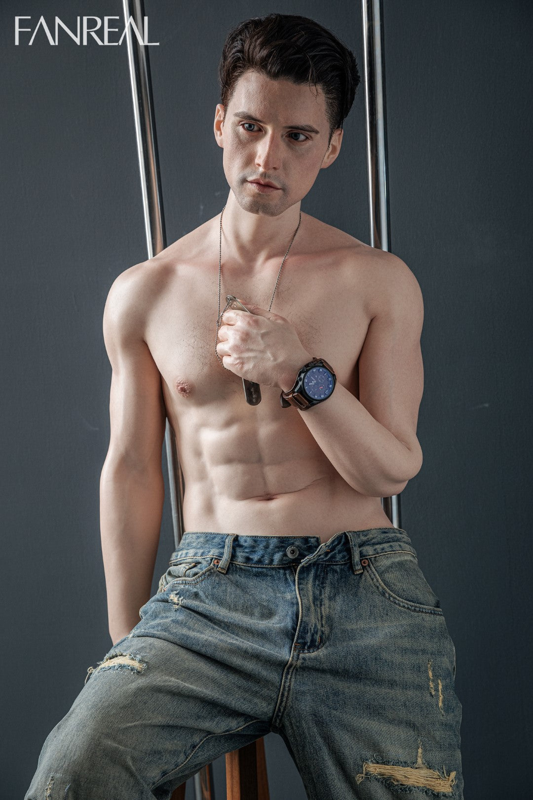 Henry bambola del sesso maschile (FanReal Doll 173 cm Silicone)