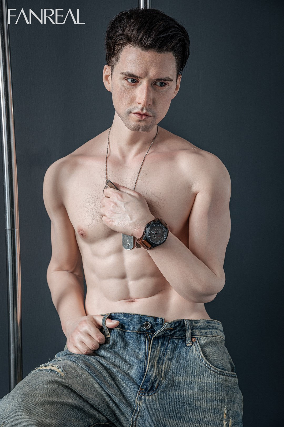 Henry bambola del sesso maschile (FanReal Doll 173 cm Silicone)